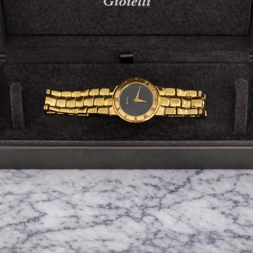 Vintage Gucci 18K Gold Plated Watch – 3300.2.M Series – 34mm Swiss Quartz Unisex